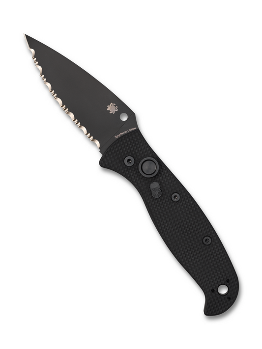 Spyderco Knivesโข Autonomy 2 Auto C165GSBBK2 Black G10 LC200N Stainless Steel Pocket Knife