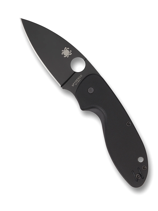 Spyderco Knives™ Efficient Liner Lock C216GPBBK Black G-10 8Cr13MoV Stainless Steel Pocket Knife