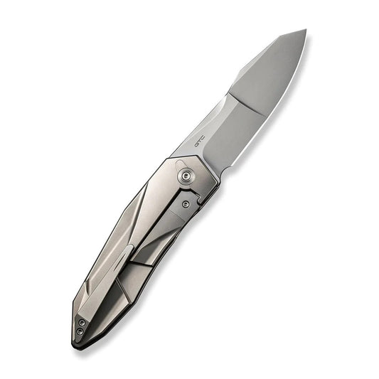 WE Knife Co., Ltd™ Solid Frame Lock WE22028-2 Gray 6AL4V Titanium CPM 20CV Stainless Steel Pocket Knife