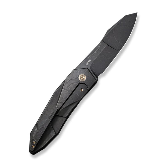 WE Knife Co., Ltd™ Solid Frame Lock WE22028-5 Black 6AL4V Titanium CPM 20CV Stainless Steel Pocket Knife