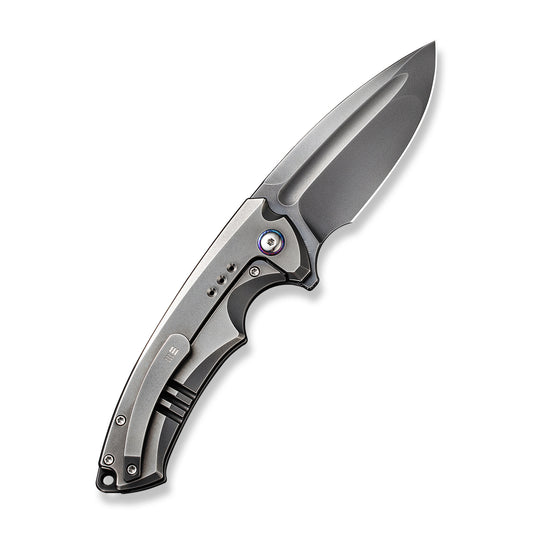 WE Knife Co., Ltd™ Nexusia Frame Lock WE22044-6 Gray 6AL4V Titanium CPM 20CV Stainless Steel Pocket Knife