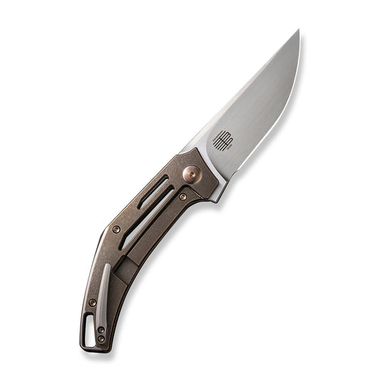 WE Knife Co., Ltd™ Speedliner Frame Lock WE22045C-2 Bronze 6AL4V Titanium CPM-20CV Stainless Steel Pocket Knife