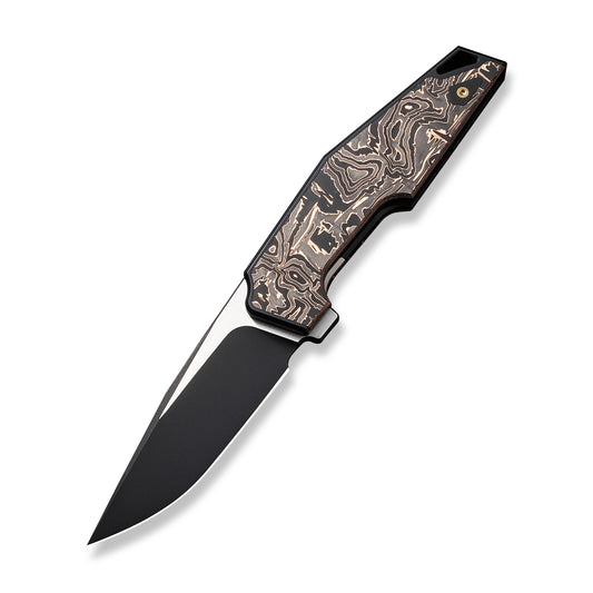 WE Knife Co., Ltd™ OAO (One And Only) Frame Lock WE23001-2 Copper Foil Carbon Fiber and 6AL4V Titanium CPM 20CV Stainless Steel Pocket Knife
