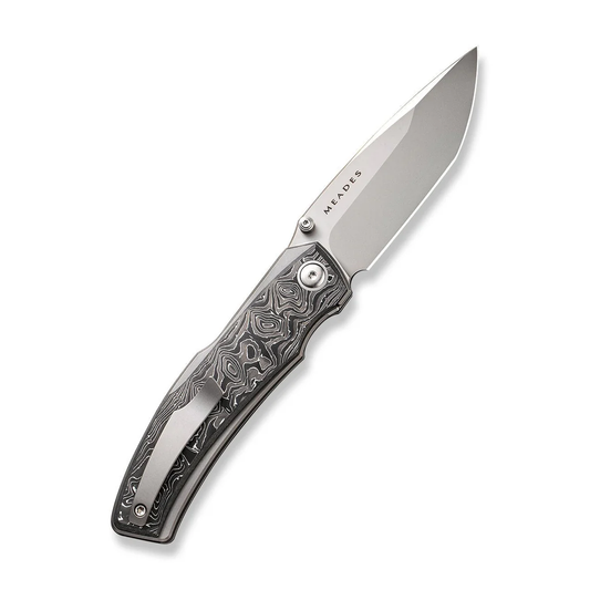 WE Knife Co., Ltd™ Swordfin Liner Lock WE23067-3 Aluminum Foil Carbon Fiber and Gray Titanium CPM 20CV Stainless Steel Pocket Knife