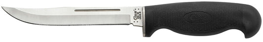 W.R. Case XX Knives Lightweight Black Synthetic Clip Fixed Blade Stainless 00583