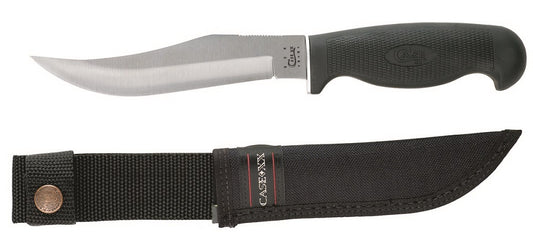 W.R. Case XX Knives Lightweight Black Synthetic Swept Skinner Fixed Blade Stainless 00596