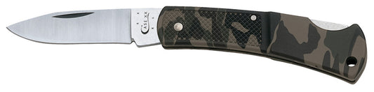 W.R. Case XX Knives Camo Caliber Zytel Small Lockback Stainless Pocket Knife 00662