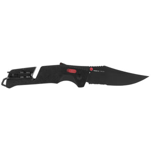 SOG Specialty Knives™ Trident Lever Lock 11-12-02-57 Black Glass-Reinforced Nylon Cryo D2 Steel Pocket Knife