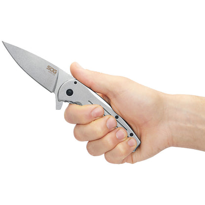 SOG Specialty Knives™ Aegis FLK Frame Lock 14-41-02-42 Stainless Steel 8Cr13MoV Stainless Steel Pocket Knife