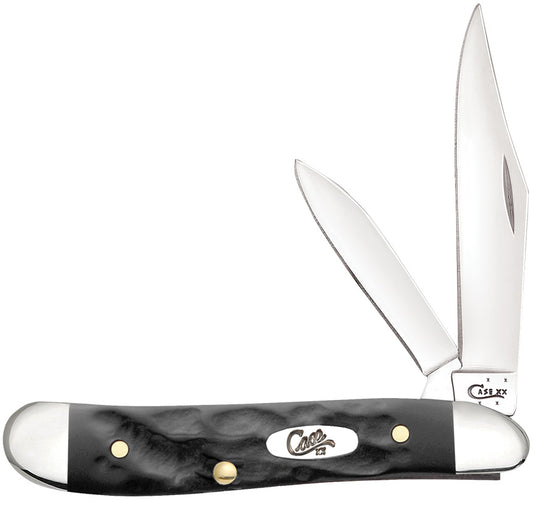 W.R. Case XX Knives Rough Black Synthetic Peanut Stainless Pocket Knife 18225