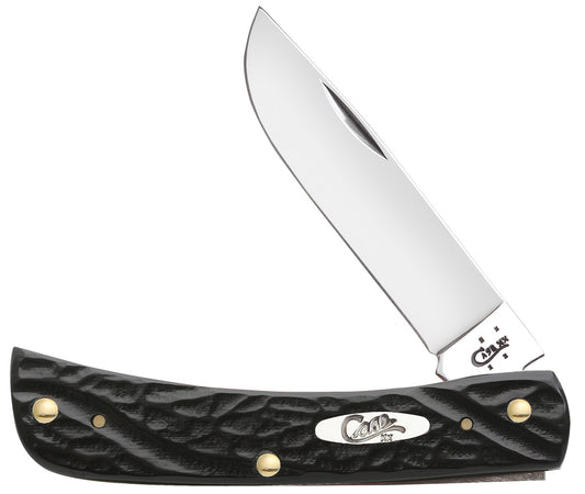 W.R. Case XX Knives Rough Black Synthetic Sodbuster Jr Stainless Pocket Knife 18229