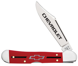 W.R. Case XX Knives Chevrolet Red Synthetic Mini Copperlock Stainless 33706 Pocket Knife