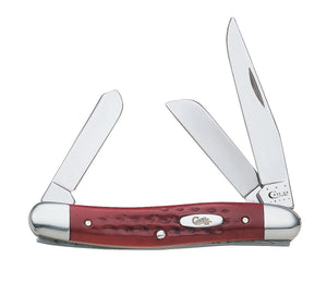 W.R. Case XX Knives Jigged Old Red Bone Pocket Knife Worn Stockman Stainless Pocket Knife 00786
