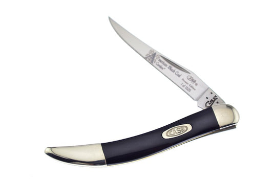 W.R. Case XX Knives America's Black Coal Corelon Toothpick 1/1200 Stainless Pocket Knife 910096ABC