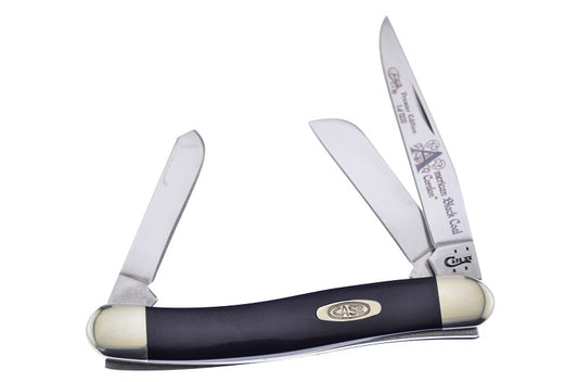 W.R. Case XX Knives America's Black Coal Corelon Stockman 1/1200 Stainless Pocket Knife 9318ABC