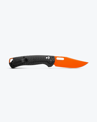Benchmade, Inc.™ Mini TaggedOut 15533OR-01 Black Carbon Fiber CPM-MagnaCut Stainless Steel Pocket Knife