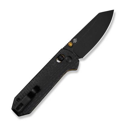 CIVIVI Knives™ Yonder Crossbar Lock C23073B-2 Black Burlap Micarta 14C28N Stainless Steel Pocket Knife