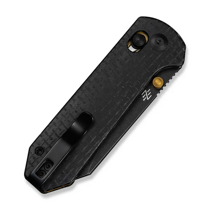 CIVIVI Knives™ Yonder Crossbar Lock C23073B-2 Black Burlap Micarta 14C28N Stainless Steel Pocket Knife