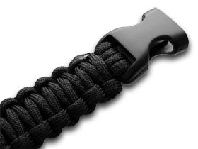 Wilson Tactical™ WI9JG203 Knife Black Paracord Survival Bracelet
