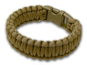 Wilson Tactical™ WI9JG243 Knife Coyote Beige paracord Survival Bracelet