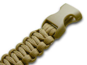 Wilson Tactical™ WI9JG243 Knife Coyote Beige paracord Survival Bracelet