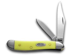 W.R. Case XX Knives Yellow Peanut Carbon Steel Pocket Knife 00030