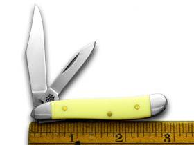 W.R. Case XX Knives Yellow Peanut Carbon Steel Pocket Knife 00030