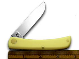 Case XX™ Knives Sodbuster Jr. Yellow Delrin Handle Carbon Steel Pocket Knife 0032