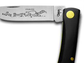 W.R. Case XX Knives Black Synthetic Sodbuster Pocket Knife 00095