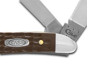 Case XX™ Knives Peanut Jigged Brown Delrin Handle Stainless Pocket Knife 00046