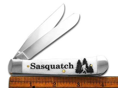 W.R. Case XX Knives Trapper Sasquatch Natural Bone Stainless Pocket Knife 06740SQH