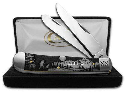 W.R. Case XX Knives Trapper Sasquatch Natural Bone Stainless Pocket Knife 06740SQH