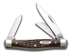 Case XX™ Knives Medium Stockman Jigged Brown Delrin Stainless Pocket Knife 00106