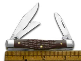 Case XX™ Knives Medium Stockman Jigged Brown Delrin Stainless Pocket Knife 00106