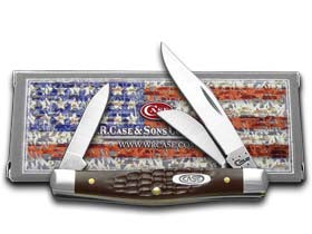 Case XX™ Knives Medium Stockman Jigged Brown Delrin Stainless Pocket Knife 00106