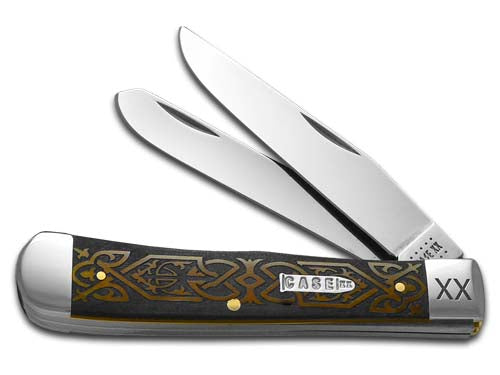 W.R. Case XX Knives Celtic Knot Antique Bone Trapper 1/500 Stainless Pocket Knife CA10743 CK