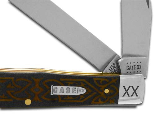 W.R. Case XX Knives Celtic Knot Antique Bone Trapper 1/500 Stainless Pocket Knife CA10743 CK
