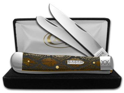 W.R. Case XX Knives Diamondback Antique Bone Trapper 1/500 Stainless Pocket Knife CA10743 SS