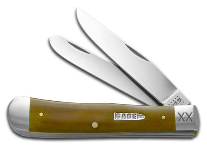 W.R. Case XX Knives Smooth Antique Bone Trapper 1/500 Stainless Pocket Knife CA10743