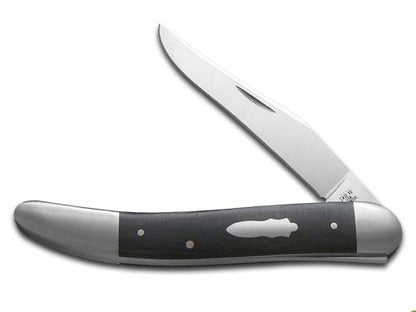 W.R. Case XX Knives Tony Bose Old Dog Ebony Wood & 154CM Stainless 10793 Pocket Knife