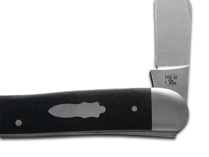 W.R. Case XX Knives Tony Bose Old Dog Ebony Wood & 154CM Stainless 10793 Pocket Knife
