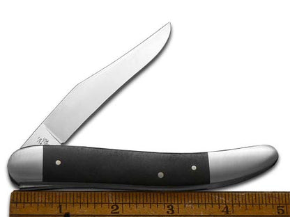 W.R. Case XX Knives Tony Bose Old Dog Ebony Wood & 154CM Stainless 10793 Pocket Knife