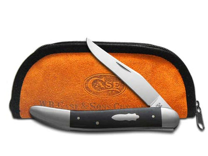 W.R. Case XX Knives Tony Bose Old Dog Ebony Wood & 154CM Stainless 10793 Pocket Knife