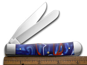 Case XX™ Knives Trapper Patriotic Kirinite Handle Stainless Pocket Knife 11200