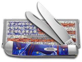 Case XX™ Knives Trapper Patriotic Kirinite Handle Stainless Pocket Knife 11200