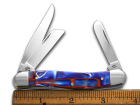 W.R. Case XX Knives Kirinite Patriot Medium Stockman Stainless Pocket Knife 11201