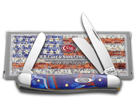 W.R. Case XX Knives Kirinite Patriot Medium Stockman Stainless Pocket Knife 11201