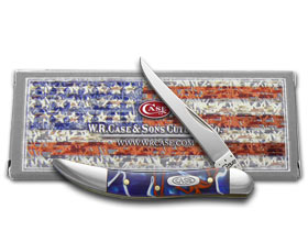 Case XX™ Knives Toothpick Patriotic Kirinite Handle Stainless Pocket Knife 11202