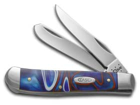 W.R. Case XX Knives Kirinite Patriot Mini Trapper Stainless Pocket Knife 11209