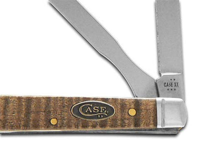 W.R. Case XX Knives Baby Doc Natural Curly Maple Wood 11423 Stainless Pocket Knife